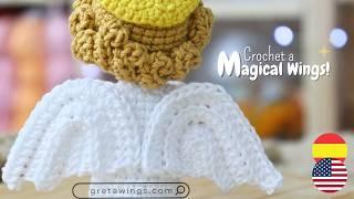 New Angel Wing Design in Crochet  Step-by-Step Tutorial .@gretawingsdiy