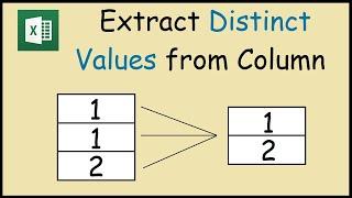 How to Extract Unique Values from a Column in Excel