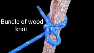 How to tie a BUNDLE OF WOOD KNOT#how #rope #knots