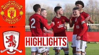 Manchester United vs Middlesbrough  All Goals & Highlights  U18 Premier League  240224