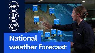 National Weather Forecast Fri 6 Sept Settled weekend for mainland Aus showers continue in Tas.