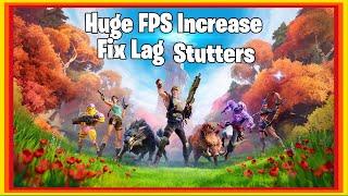 *HOW TO GET HUGE FPS PERFORMANCE INCREASE ON FORTNITE* FIX LAG STUTTERS FPS DROPS & MORE SEASON 6