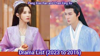 Peng Xiao Ran and Chen Xing Xu  Drama List 2023 to 2016