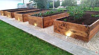 Beautiful DIY Raised Garden Bed Build  -  How to Build a RAISED BED  Backyard Gardening