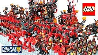 Epic LEGO Nexo Knights Lava Monsters Army Build w Jestro General Magmar Lavaria