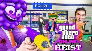 Vier YOUTUBER überfallen eine POLIZEI-STATION  GTA 5 Online Casino Heists