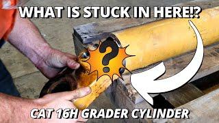 Repair DAMAGED Hydraulic Cylinder for CAT 16H Motor Grader  Machining & Welding