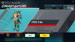 Collecting Cycle 5 Cover & Cycle 5 Set In PUBG Mobile