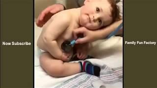Sweet baby boy rests head on nurses hand - Cute Baby