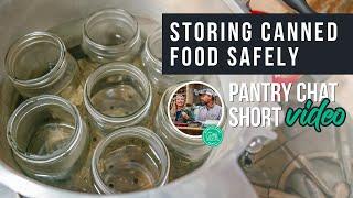 Storing Canned Food Safely