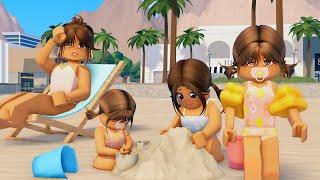 BEACH DAY WITH MY FAMILY  Roblox Roleplay