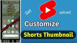 How to Add Customize Thumbnail to YouTube Shorts  How to Set YouTube Shorts Thumbnail