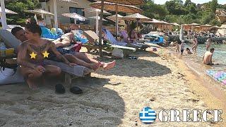 BIKINI BEACH  Toples beach  Greece Tassos ️ Beach Walk