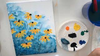 Paint with me Easy Flower Painting  Easy Painting for Beginners