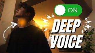 How to Get a DEEP Voice Permanently deeper voice exercise