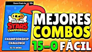 MEJORES COMBOS para GANAR el *DESAFÍO DE LA CHAMPIONSHIP 2024 JUNIO* de BRAWL STARS- DiegoPro44