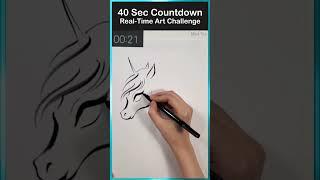 Can I Make It In Time??  Draw in 40 Sec Lost & Found Preorder Gift #artshorts #artchallenge #meiyu