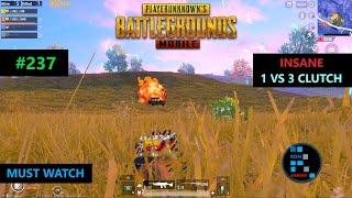 PUBG MOBILE  INSANE 1 VS 3 CLUTCH DUO VS SQUAD SITUATION CHICKEN DINNER