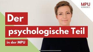 MPU Gespräch - Der psychologische Teil