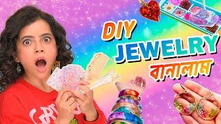 DIY JEWELLERY MAKING At Home with Resin Epoxy   Earrings Comb Bangle   Wonder Munna Unplugged