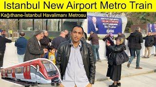 İstanbul New Airport Metro Train Kağithane İstanbul Havalimanı Metrosu