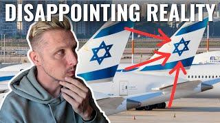 POOR REALITY OF ISRAEL AIRLINES EL AL - DISAPPOINTING FLIGHT TO LONDON