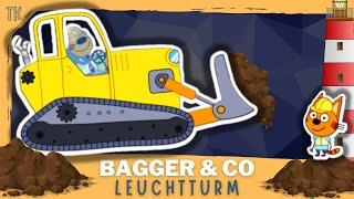 Bagger & Baufahrzeuge ⭐ Bauen einen Leuchtturm   Kindervideos  Kinderfilme  #telekids