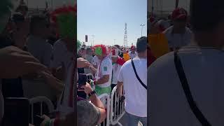 This is how IRAN fans enter to the stadium  Qatar World Cup 2022