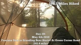 Appalachian Trail Hike Standing Bear Hostel Green Corner Road to Hot Springs NC
