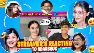 Payal gaming reaction on @adarshuc   Streamers reacted to my omegle @adarshuc