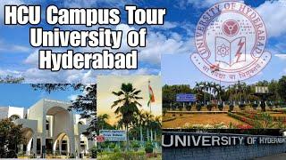 Hcu Campus Tour#Uoh  University of Hyderabad 2300 Acres CampusBig Hostels to Beautiful Roads️