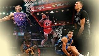 Top 10 Best NBA All Star Dunk Contest Dunks - ALL TIME 1984 - 2016