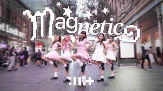 KPOP IN PUBLICONE TAKE ILLIT 아일릿 Magnetic Dance Cover by CRIMSON   Australia