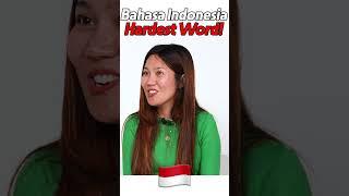 Pronounce Indonesian Hardest Words