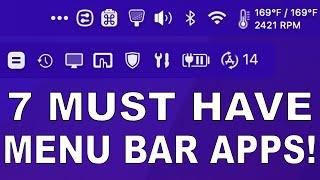 7 MUST HAVE MENU BAR APPS FOR MAC