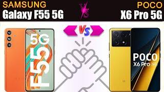 Samsung Galaxy F55 5G vs Poco X6 Pro 5G Full phone specs comparison