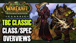 WoW Classic Burning Crusade ClassSpec Overviews  Classic TBC