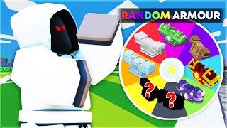 The Random Armor CHALLENGE.. Roblox Bedwars