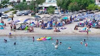 Potos by day and by night Thassos July 2024