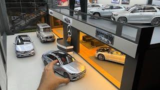 Mega Mercedes-Benz Car Collection 118 Scale  Mercedes Dealership Diorama  Diecast Model Cars