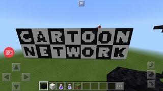 Minecraft Tutorial  How To Make Cartoon Network Logo Pixel Art