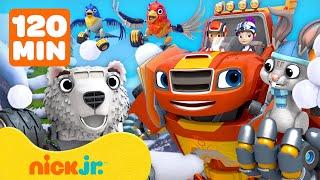 Blaze and the Monster Machines  MELHORES Transformações e Resgates Animais do Blaze  Nick Jr.