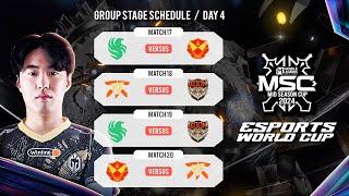 MSC GROUP STAGE watch party DAY 4 ONIC TIME  Esports World cup MLBB 2024