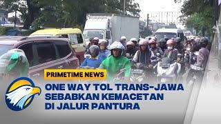 Jalur Pantura Cirebon Kota Dipadati Kendaraan yang Menuju Jakarta