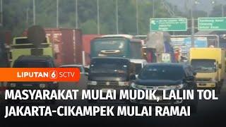 Masyarakat Mulai Mudik Lalu Lintas Tol Jakarta-Cikampek Ramai  Liputan 6