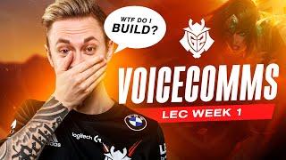 Its me G2 Rekkles  LEC Spring 2021 Week 1 Voicecomms