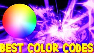 BEST COLOR CODES for HEROES BATTLEGROUNDS ROBLOX