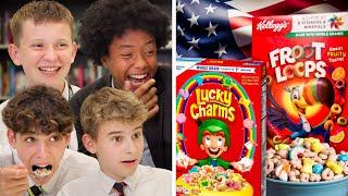 British Highschoolers try American Cereal for the first time