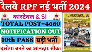 RAILWAY NEW VACANCY 2024  RPF SI NEW VACANCY 2024 RPF SI NOTIFICATION 2024  RAILWAY SI SYLLABUS