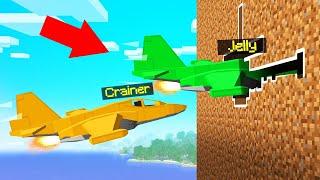 FIGHTER JETS vs. SPEEDRUNNER In MINECRAFT